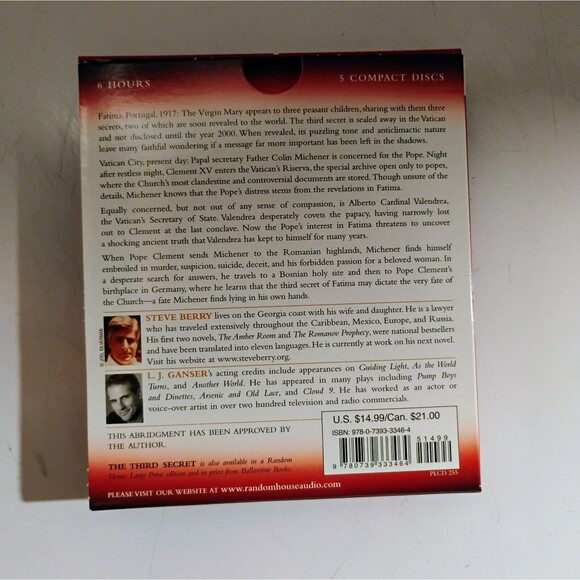 The Third Secret By Steve Berry - 2006 Audiobook CD - Picture 6 of 7
